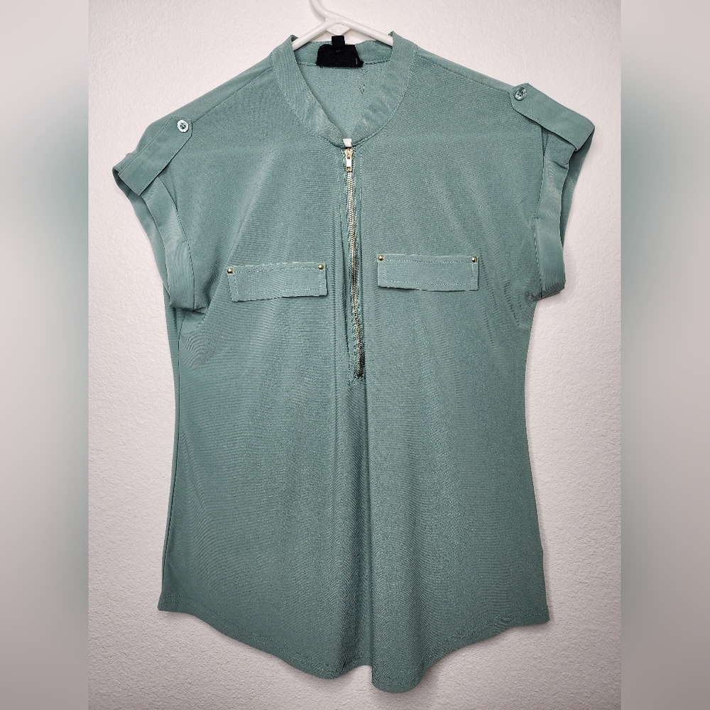 Blue Blouse Size Medium (Womens) Brand The Workshop